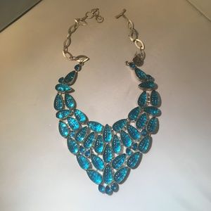 Blue Topaz Crafted into Leaves